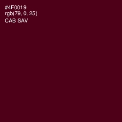 #4F0019 - Cab Sav Color Image